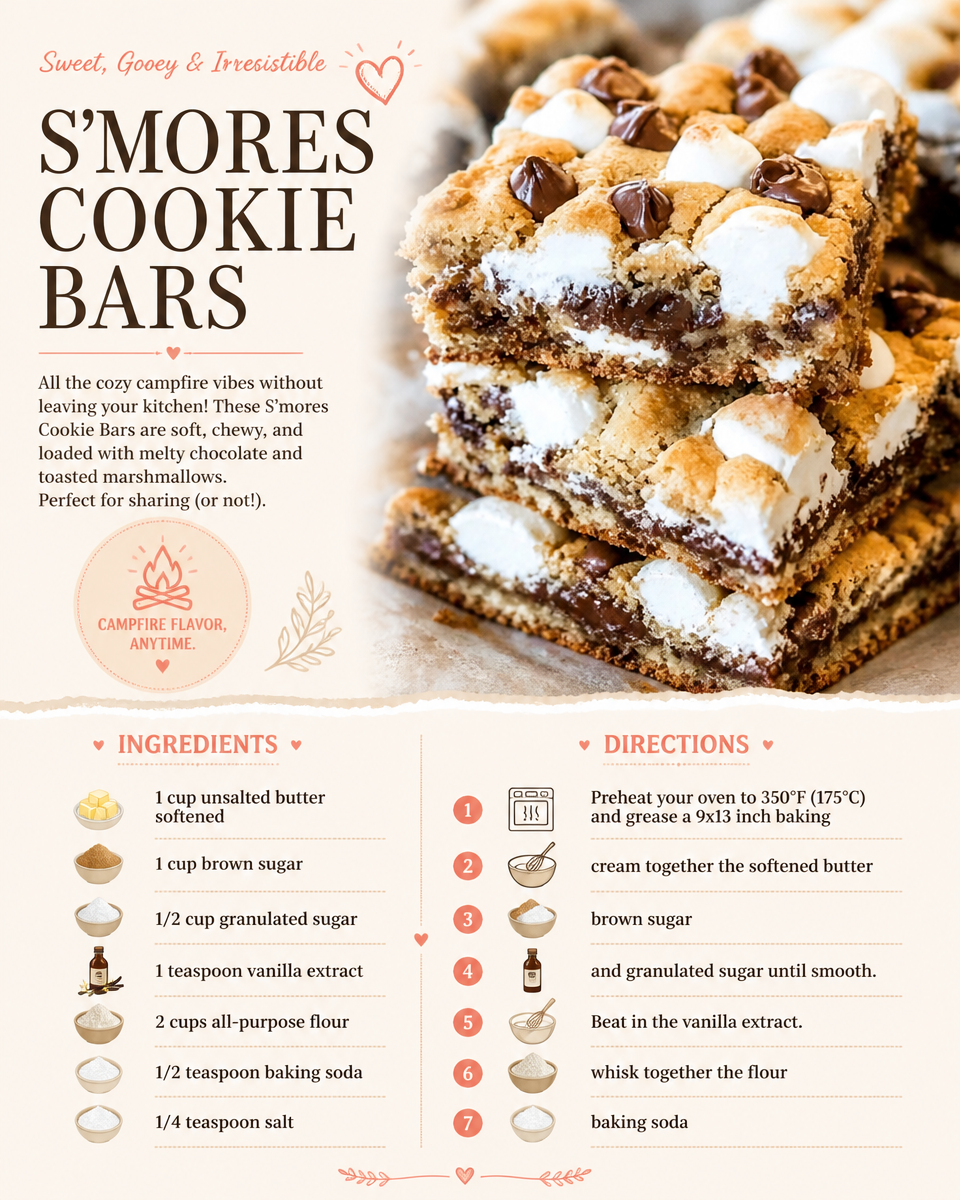 S'mores Cookie Bars