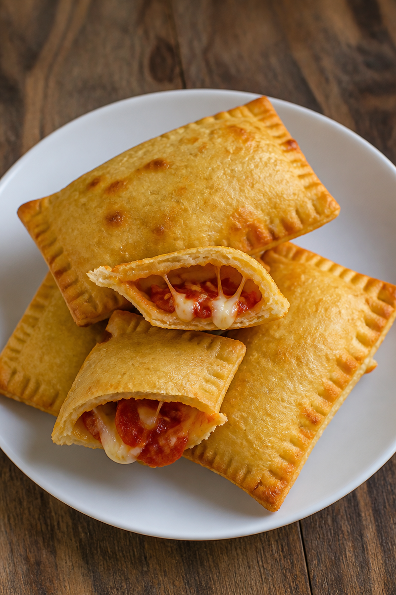 Homemade Pepperoni Pizza Pockets