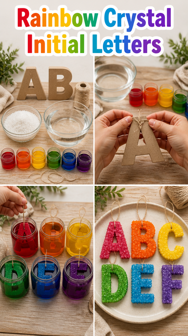 Rainbow Crystal Initial Letters