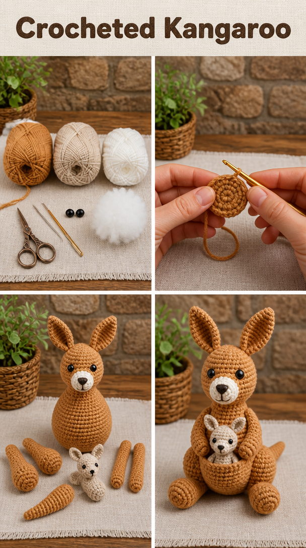 Crocheted Kangaroo