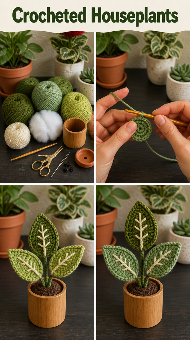 Crocheted Houseplants