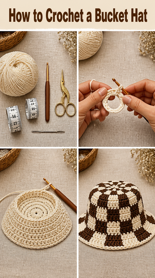 How to Crochet a Bucket Hat