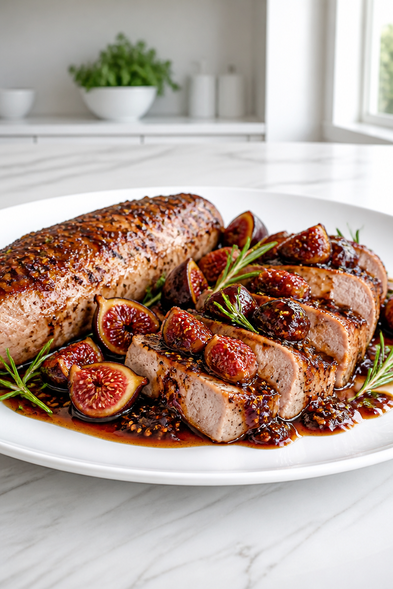Pan Seared Pork Tenderloin Fig Sauce