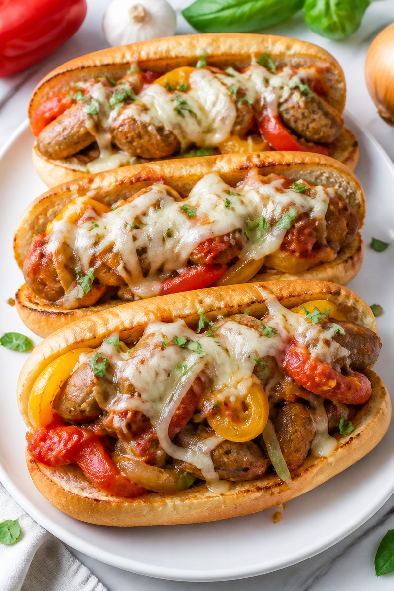 Slow Cooker Italian Sausage Peppers Onion