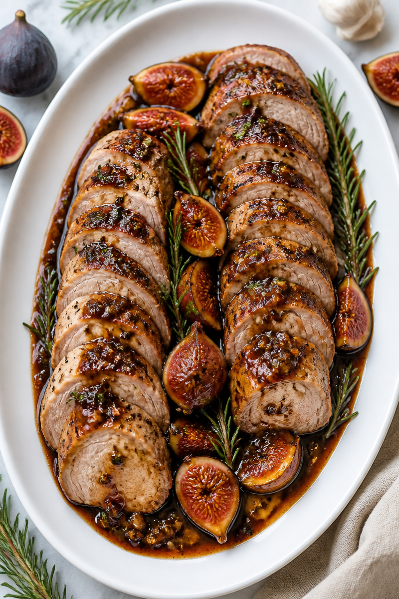 Pan Seared Pork Tenderloin Fig Sauce