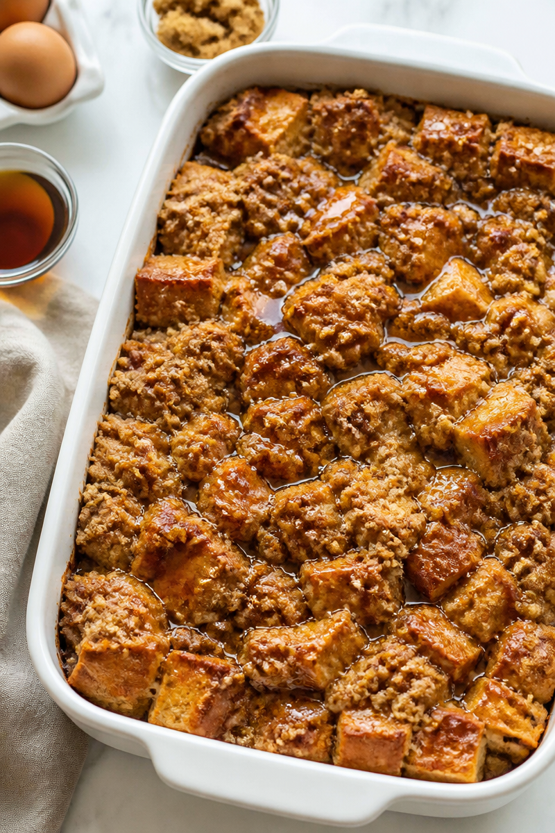 Overnight Cinnamon French Toast Casserole