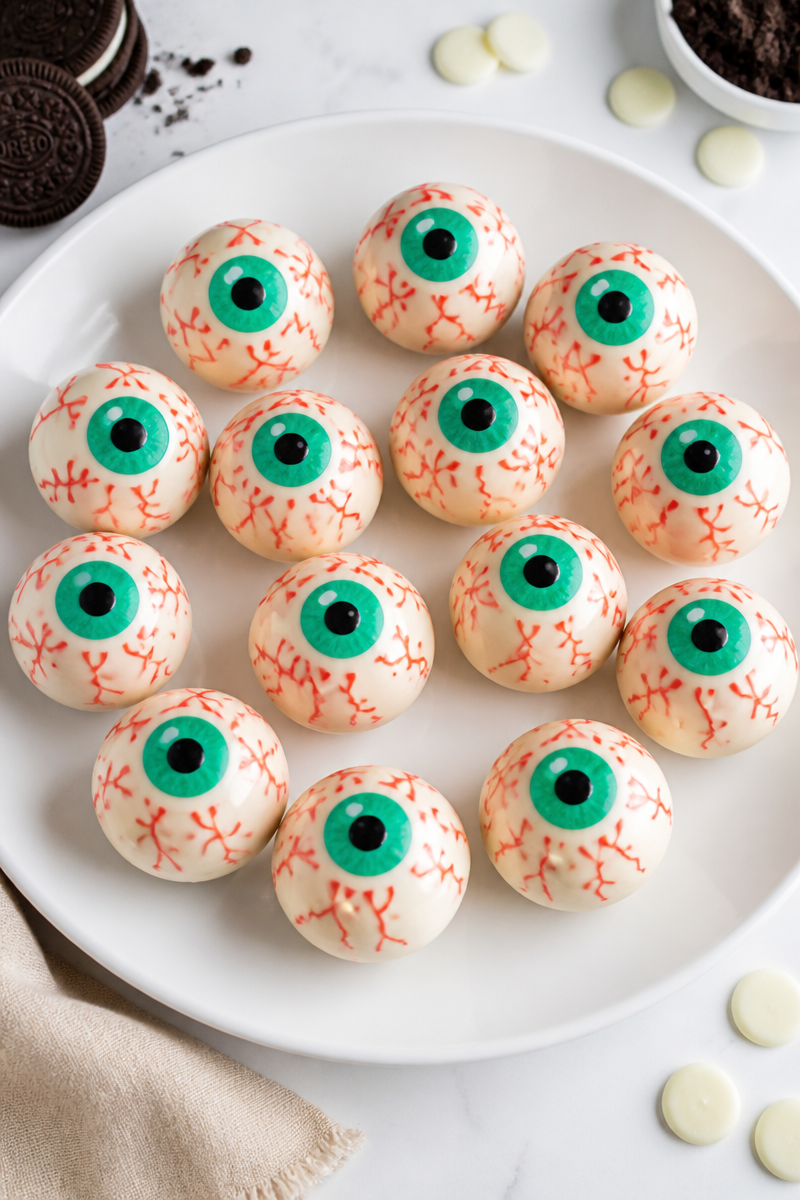 Oreo Ball Eyeball Halloween Truffle
