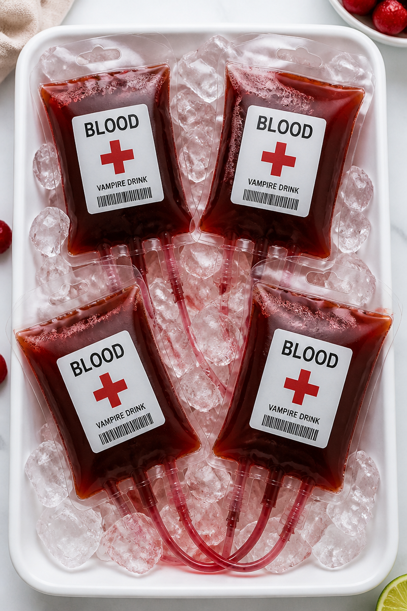 Creepy Halloween Punch Blood Bag