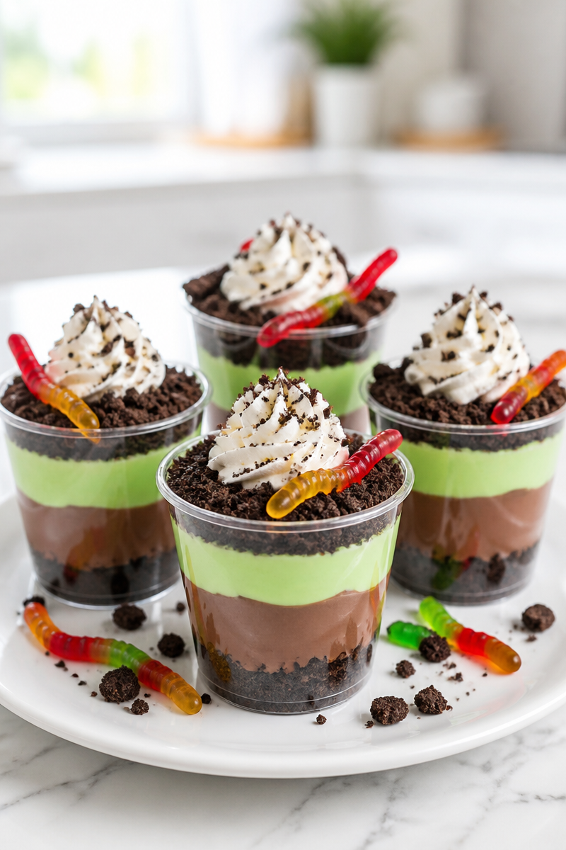 Zombie Dirt Pudding Cup Green Layer