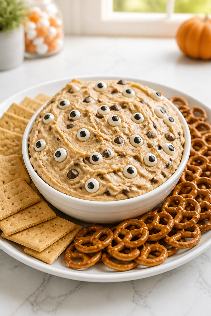 Monster Cookie Dough Dip No Bake