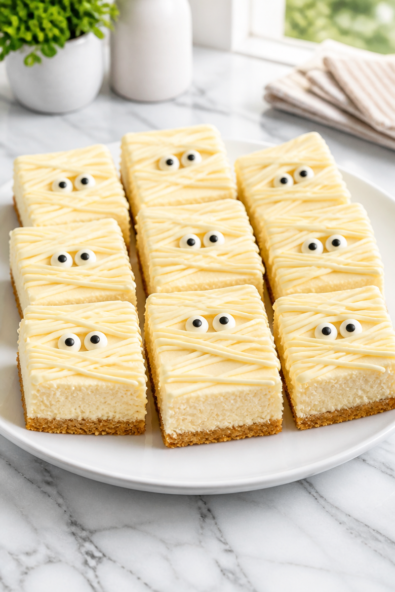 Mummy Wrapped Cheesecake Bar White Chocolate