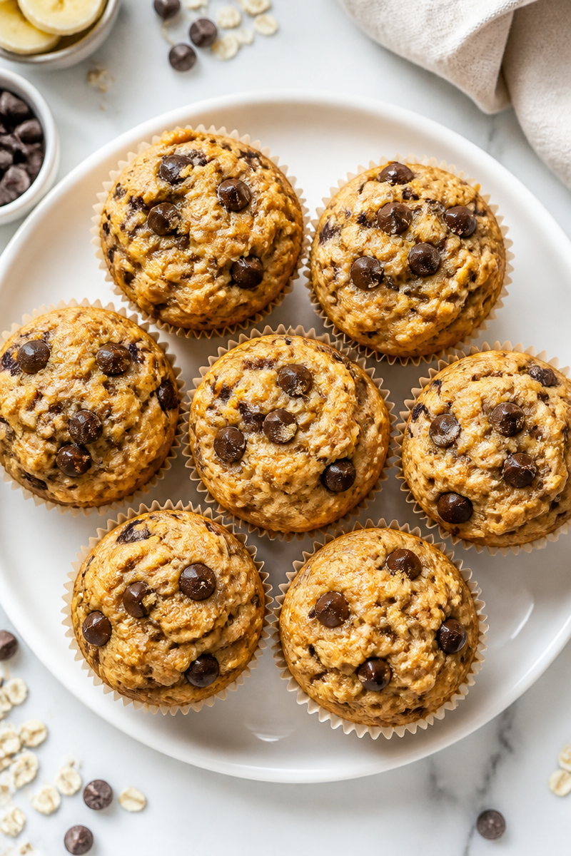 Chunky Monkey Banana Oat Muffin