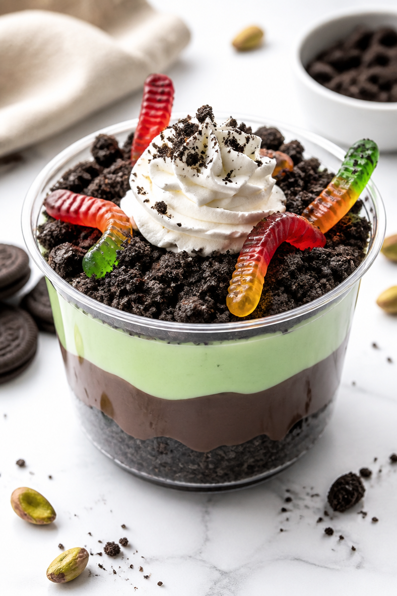 Zombie Dirt Pudding Cup Green Layer