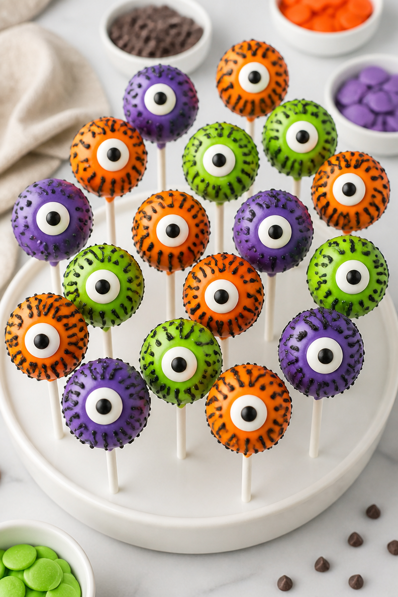 Halloween Monster Eye Cake Pop