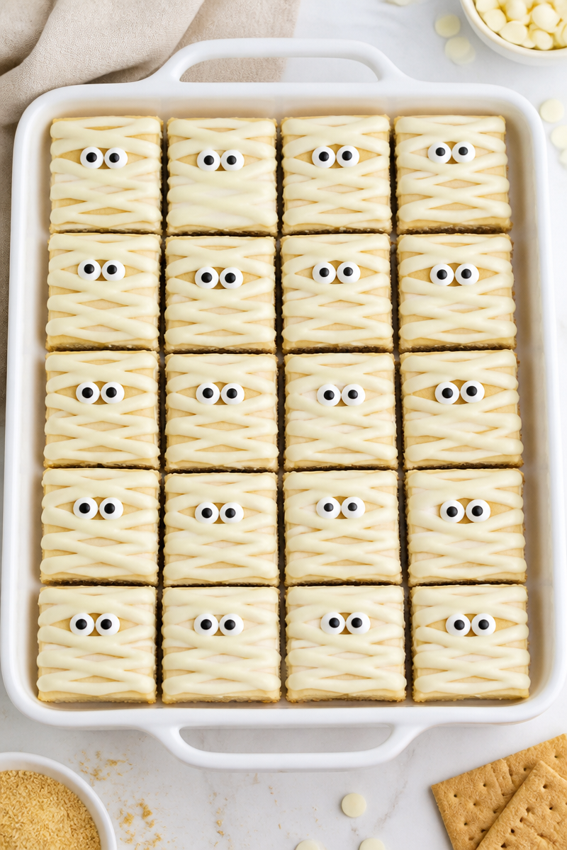 Mummy Wrapped Cheesecake Bar White Chocolate