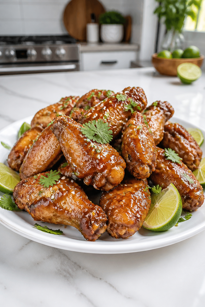 Coconut Lime Glazed Halloween Chicken Wing Coconut Lime Glazed Halloween Chicken Wing