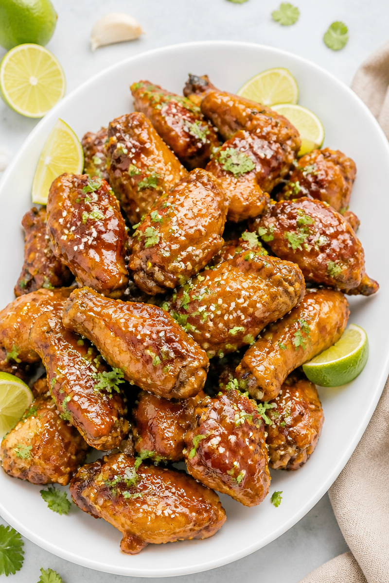 Coconut Lime Glazed Halloween Chicken Wing Coconut Lime Glazed Halloween Chicken Wing