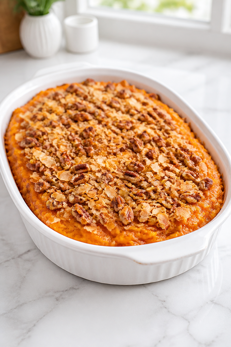 Toasted Coconut Sweet Potato Casserole 5 Toasted Coconut Sweet Potato Casserole