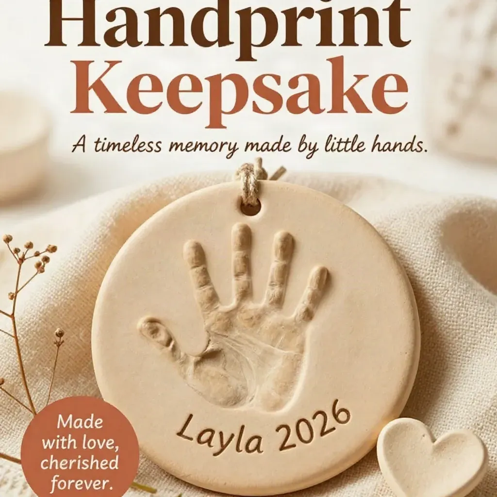 Handprint Keepsake Becomes a Cozy Memory 7 Handprint Keepsake