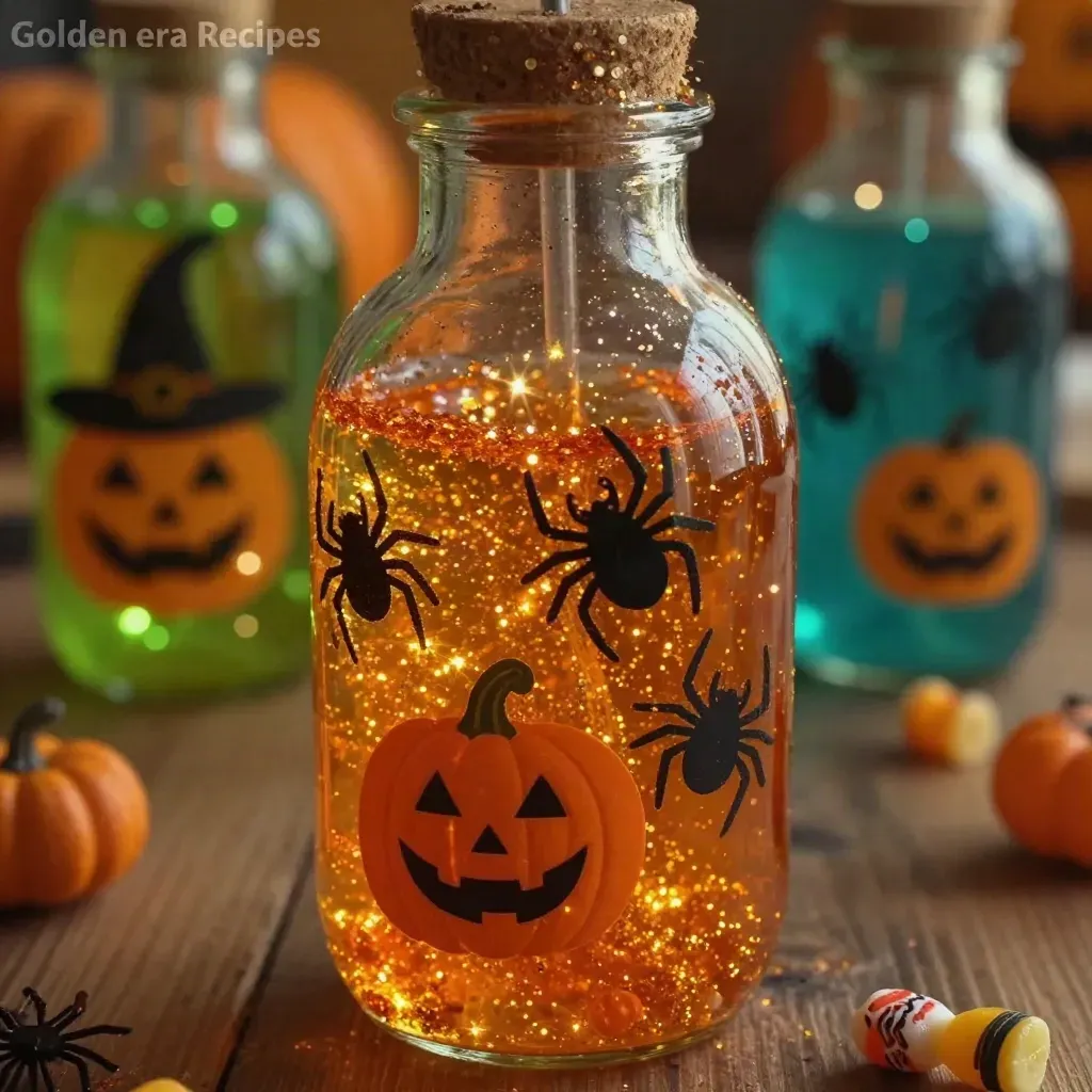 Glow-in-the-Dark Halloween Bottles