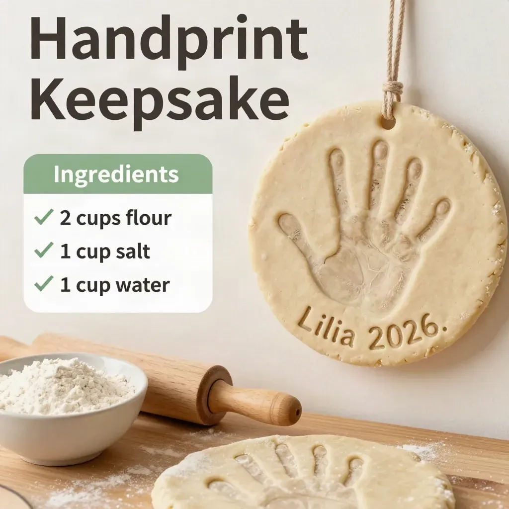 Kids Handprint Memory Keepsake Craft