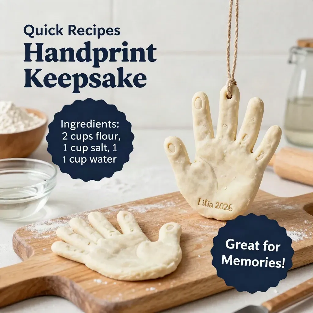 Kids Handprint Memory Keepsake Craft