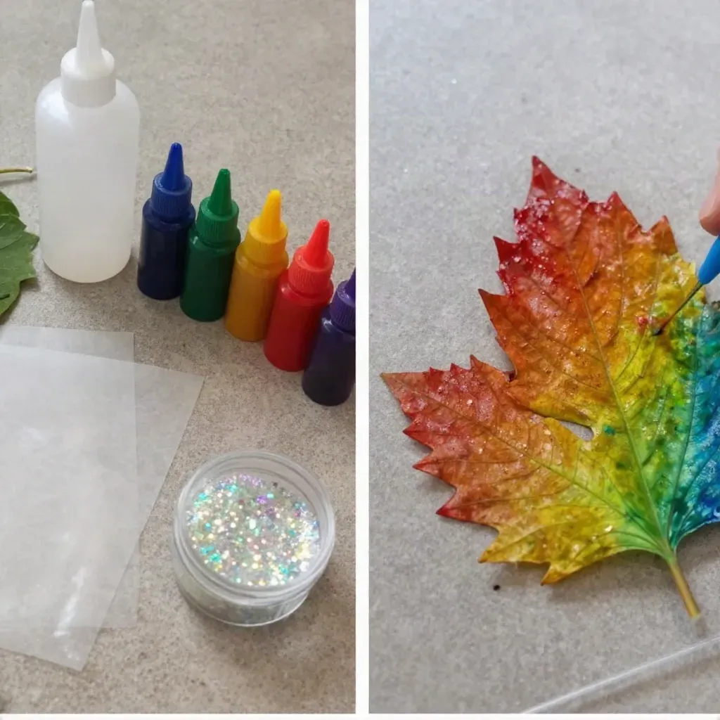 Rainbow Crystal Leaf Suncatcher Becomes Cozy 5 Rainbow Crystal Leaf Suncatcher