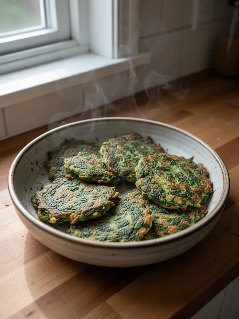 Crispy Spinach Fritters