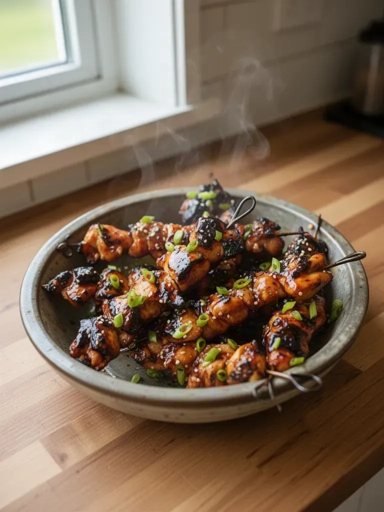 Honey Garlic Chicken Skewers