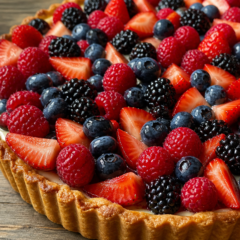 Tarte aux Fruits et Crème