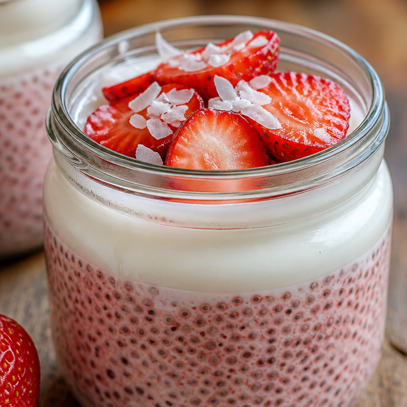 Pudding Chia à la Fraise