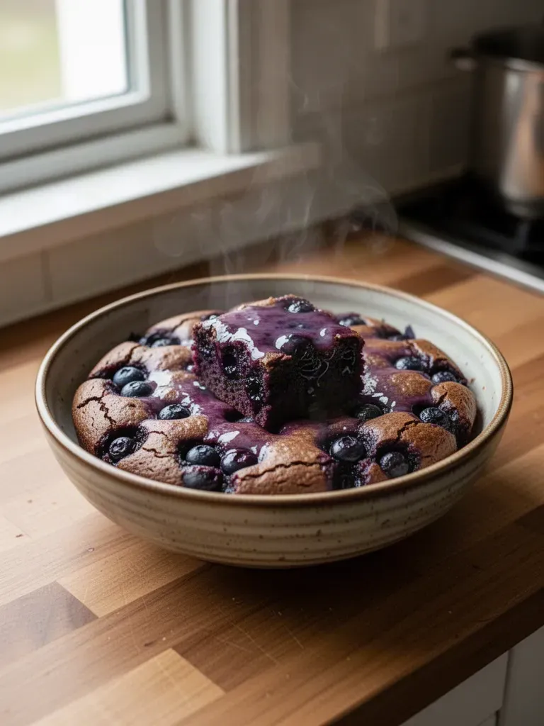 Glazed Blueberry Brownies