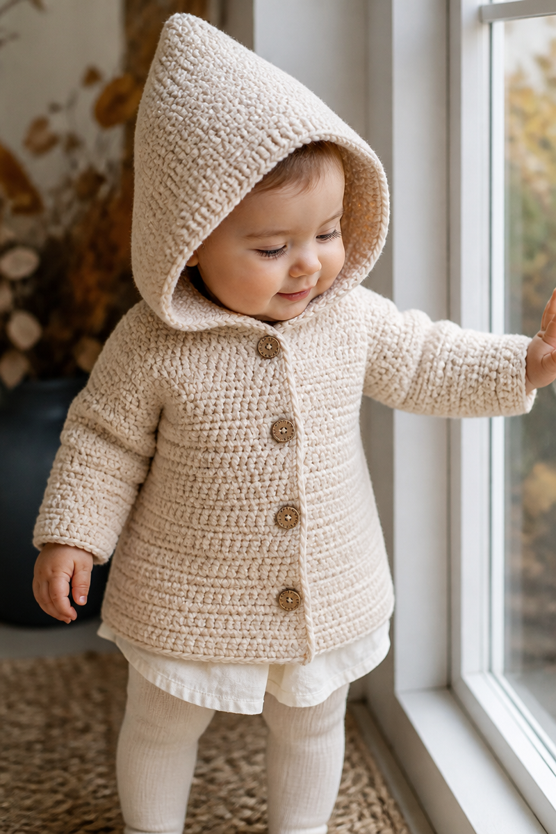 Crochet Baby Hooded Coat Pattern