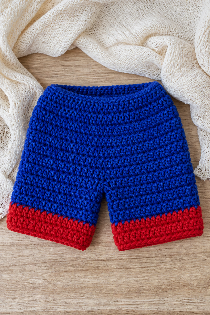 Crochet Baby Superhero Short Pattern