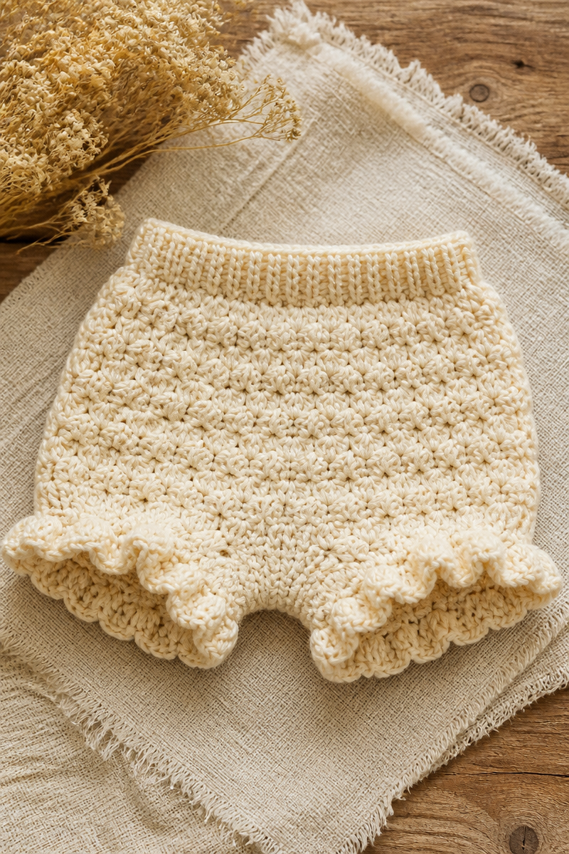 Crochet Baby Bloomer Short Pattern