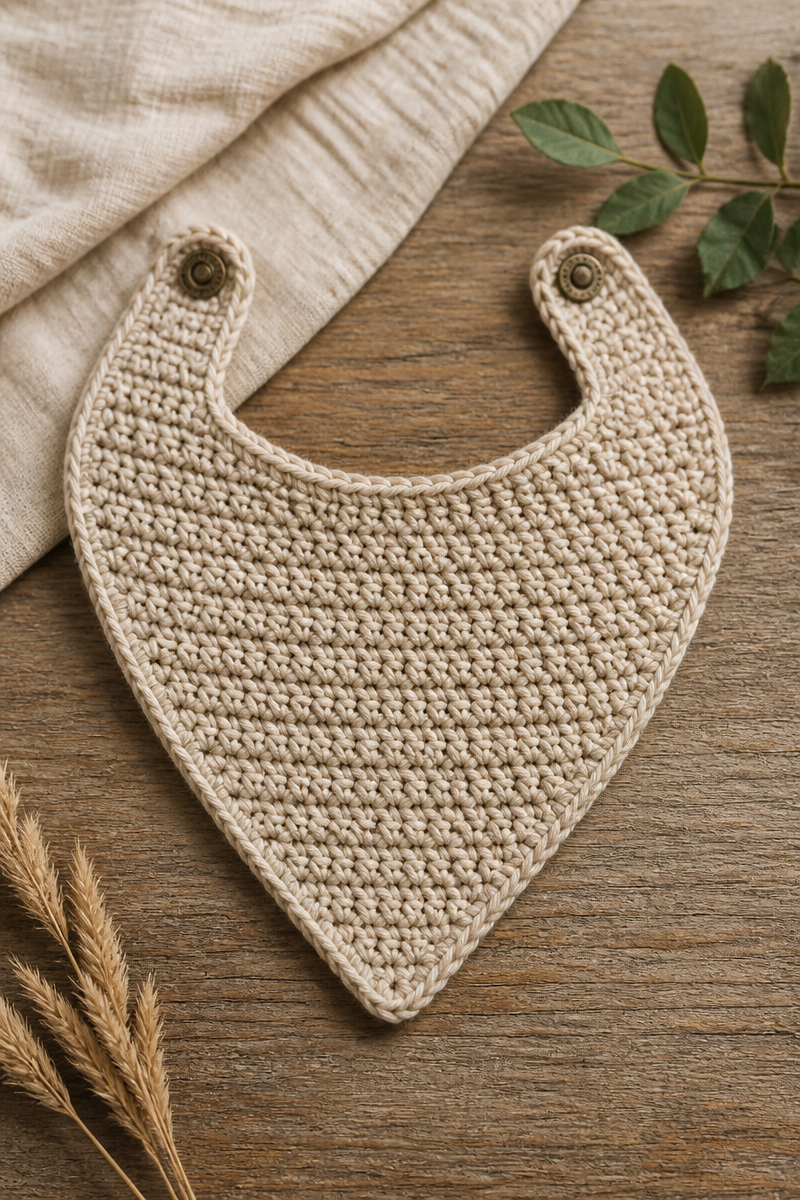 Crochet Baby Bandana Bib Pattern