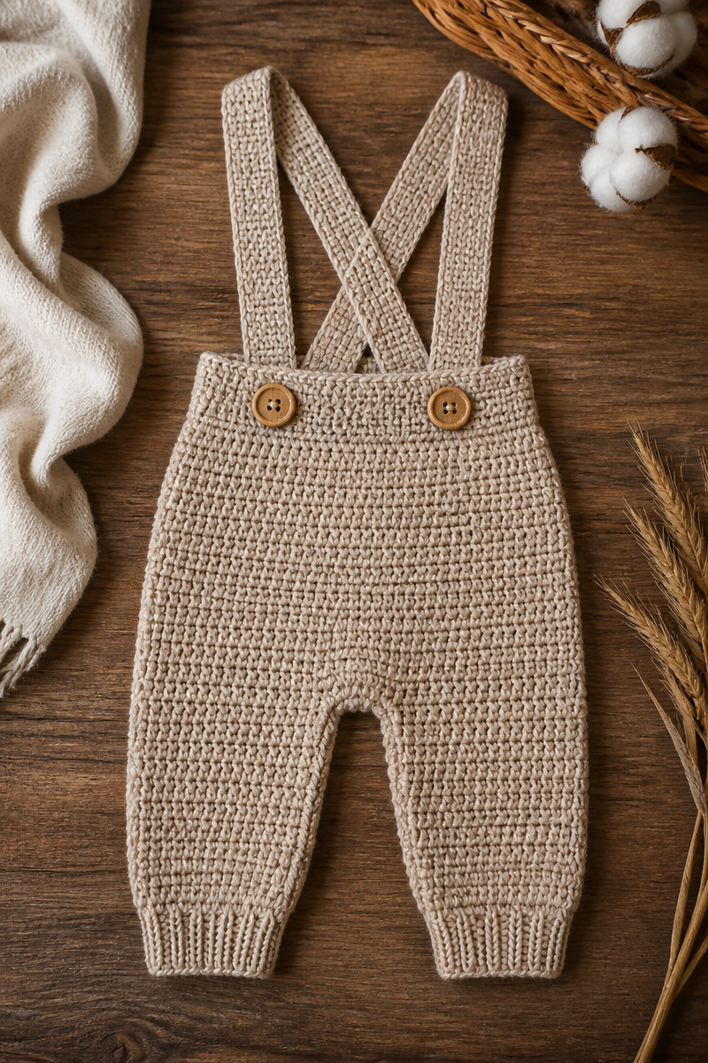 Crochet Baby Suspender Pant Pattern