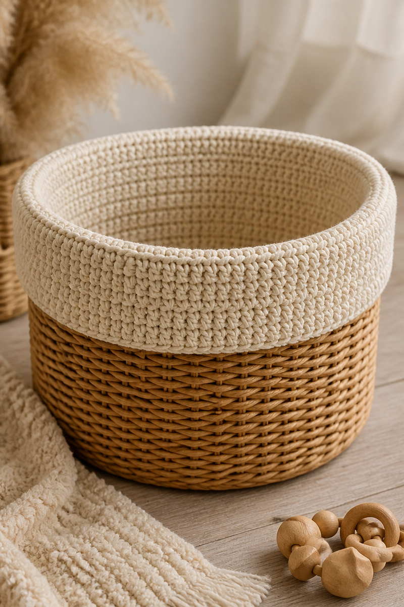 Crochet Baby Basket Liner Pattern