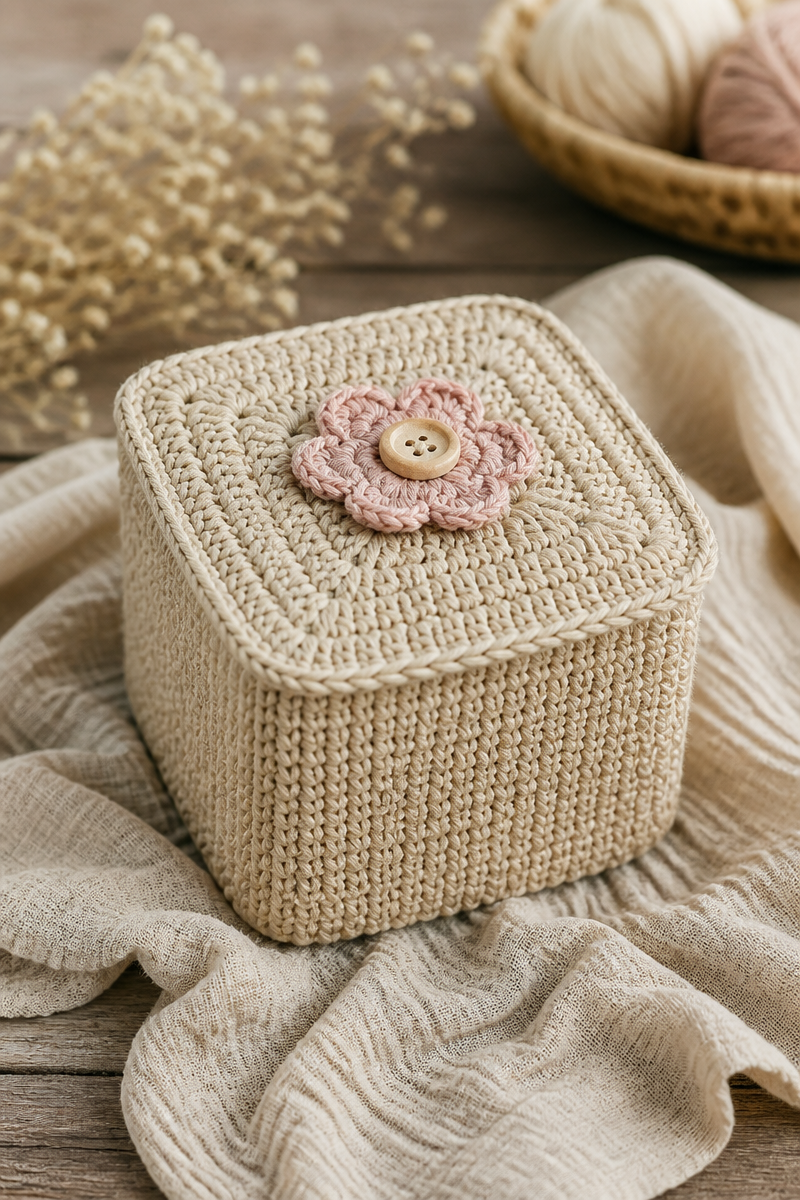 Crochet Baby Keepsake Box Pattern