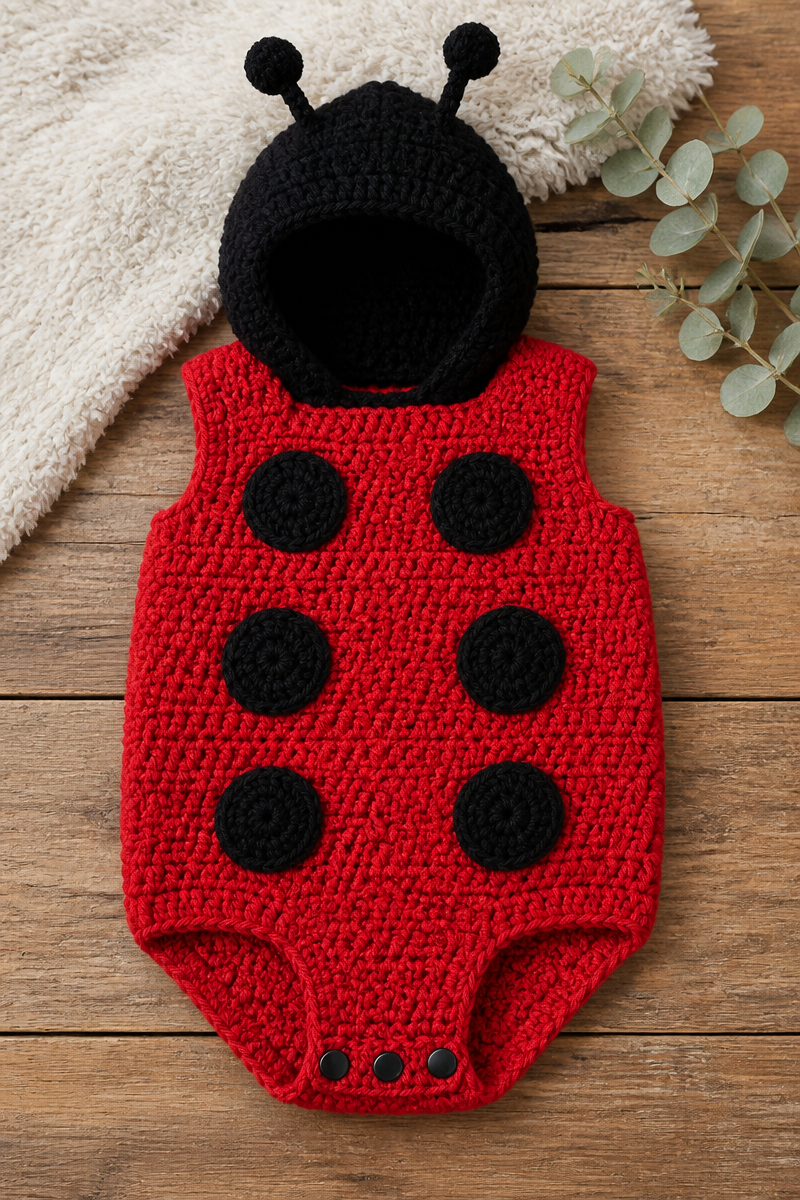 Crochet Baby Ladybug Costume Pattern