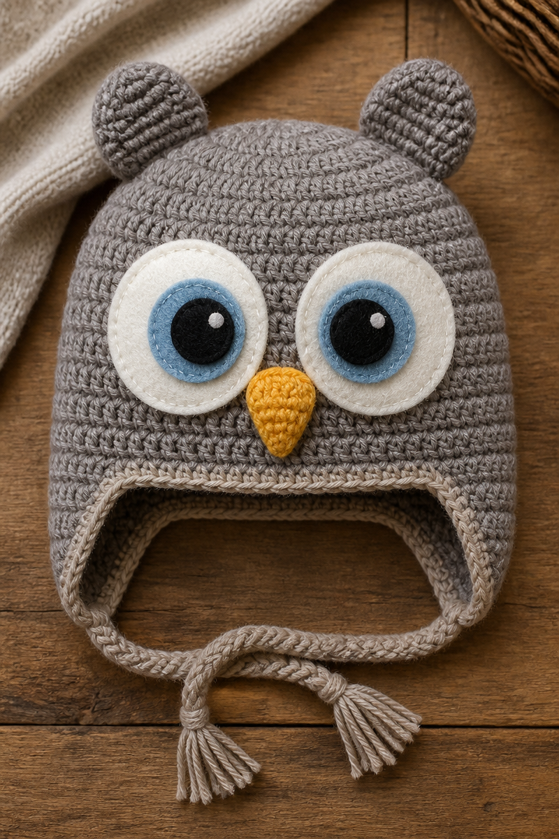 Crochet Baby Owl Hat Pattern