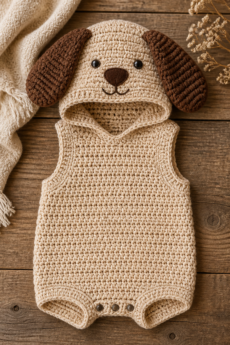 Crochet Baby Puppy Costume Pattern