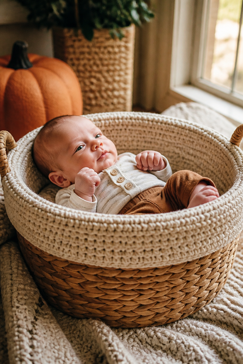 Crochet Baby Basket Liner Pattern