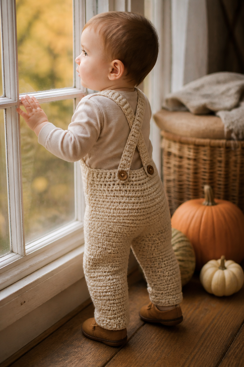 Crochet Baby Suspender Pant Pattern