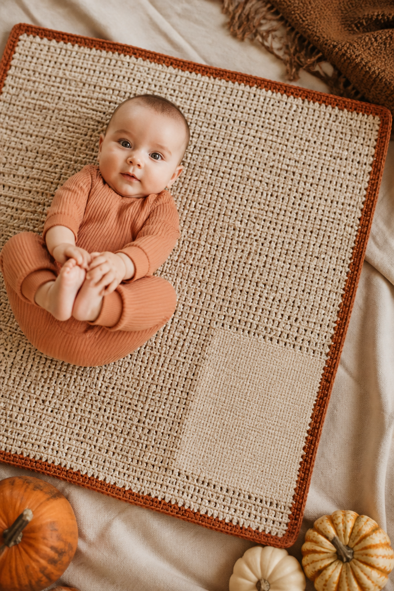 Crochet Baby Milestone Blanket Pattern