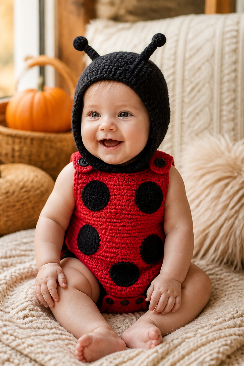 Crochet Baby Ladybug Costume Pattern