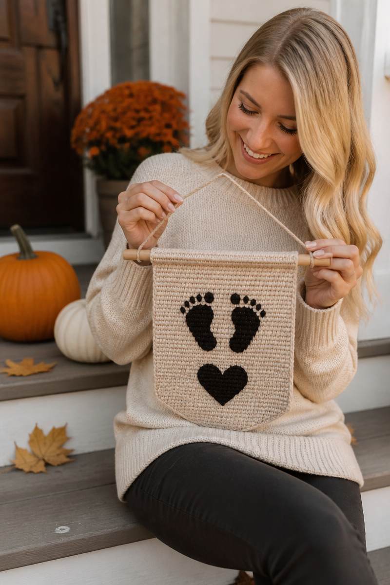 Crochet Baby Announcement Sign Pattern