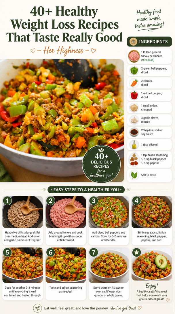 40+ Healthy Weight Loss Recipes That Taste Really Good - Her Highness, Hungry Me