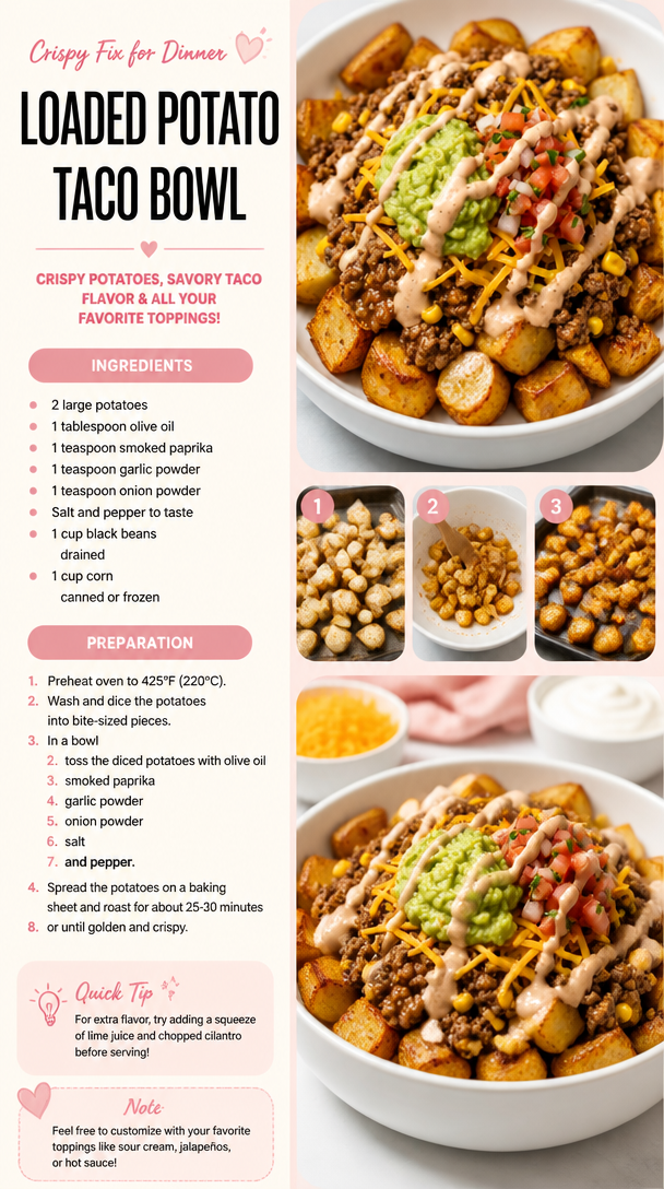 Loaded Potato Taco Bowl