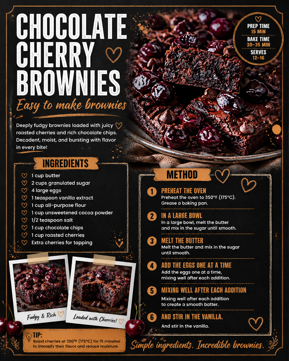 Chocolate Cherry Brownies